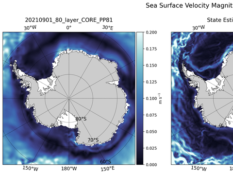 Antarctic Velocity Magnitude
