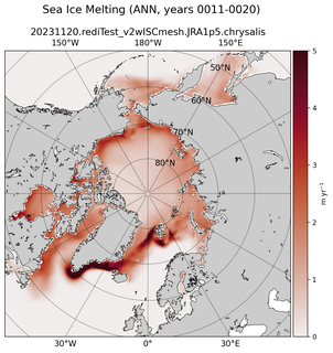 ANN ANN Climatology Map of Northern-Hemisphere Sea Ice Melting