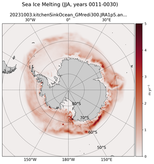 JJA JJA Climatology Map of Southern-Hemisphere Sea Ice Melting